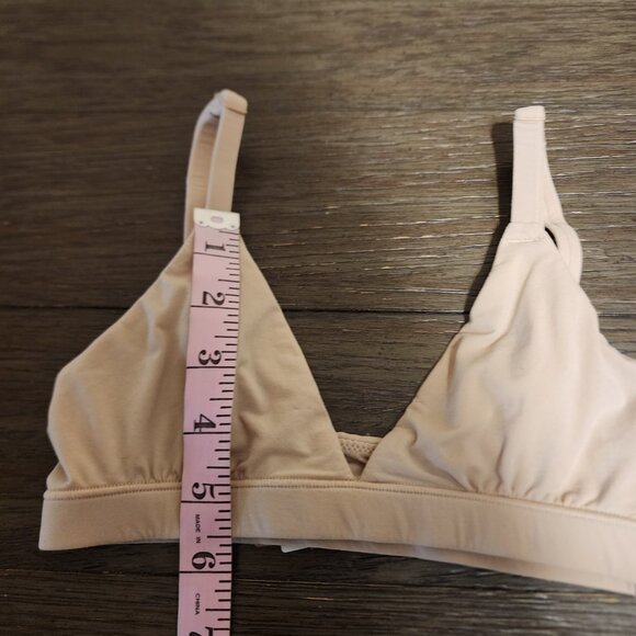 Skims Fits Everybody Triangle Bralette NWT Tan XXS - Picture 4 of 7